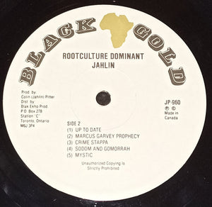 Jahlin - Root Culture Dominant - 1990