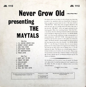 The Maytals - Never Grow Old