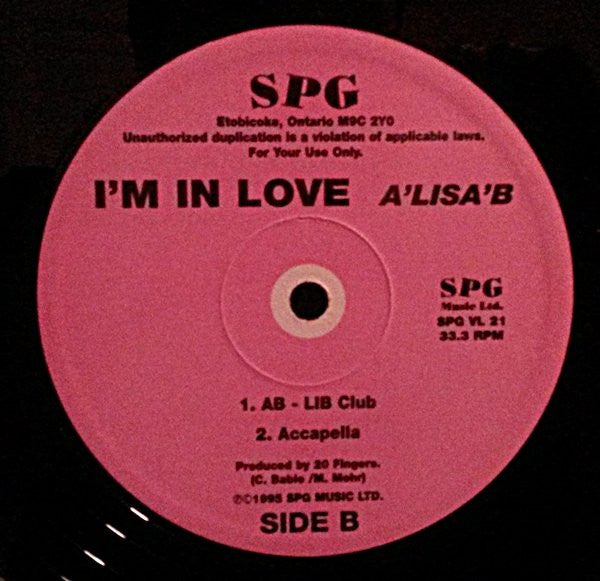 A'lisa B - I'm In Love - 1995