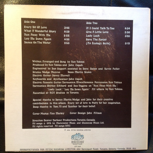 Ken Tobias - Every Bit Of Love - 1975