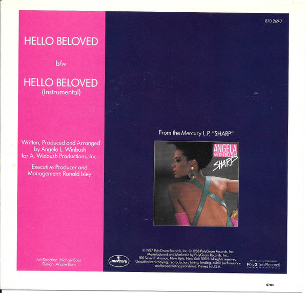 Angela Winbush - Hello Beloved - 1988