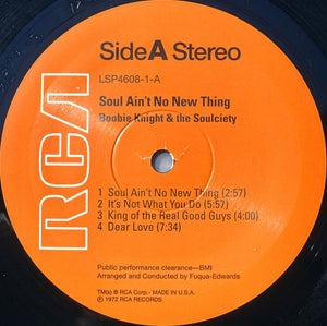Boobie Knight & The Soulciety - Soul Ain't No New Thing -