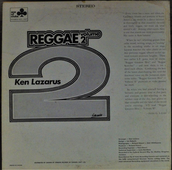 Ken Lazarus - Reggae Volume 2