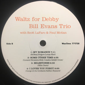 The Bill Evans Trio - Waltz For Debby