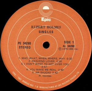 Rupert Holmes - Singles