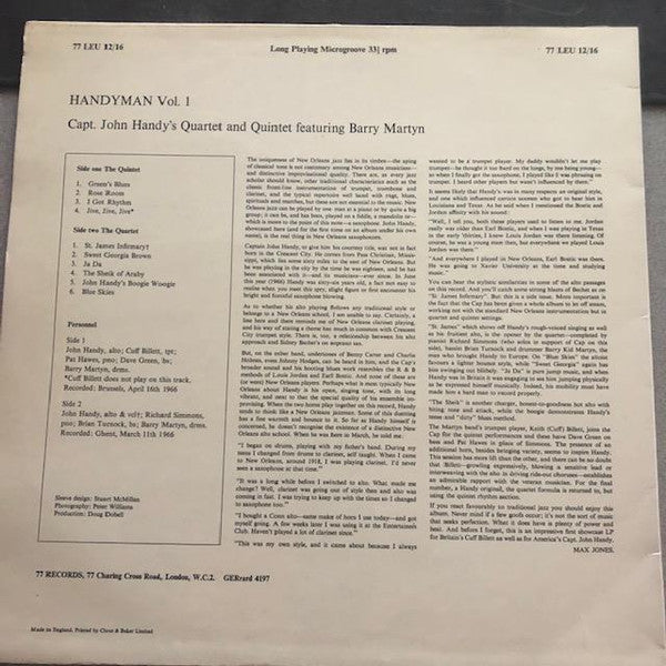 John Handy's Quintet (2) - Handyman Vol 1