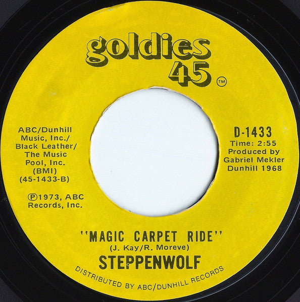 Steppenwolf - Born To Be Wild / Magic Carpet Ride - 1973