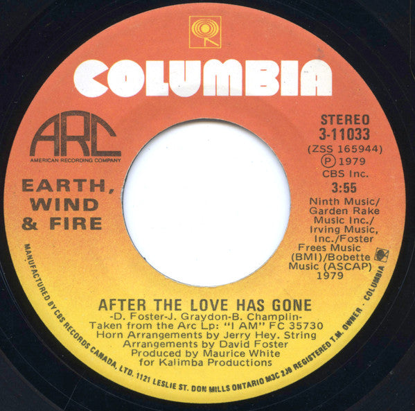 Earth, Wind & Fire - After The Love Has Gone - 1979