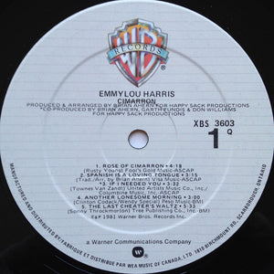 Emmylou Harris - Cimarron - 1981