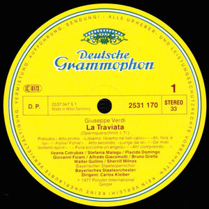 Giuseppe Verdi - Ileana Cotrubas • Placido Domingo • Sherrill Milnes, Bayerisches Staatsorchester, Carlos Kleiber - La Traviata (Querschnitt=Highlights=Brani Scelti) -