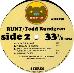 Todd Rundgren - Runt - 1971