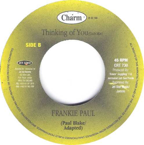 Frankie Paul - Thinking Of You - 1998