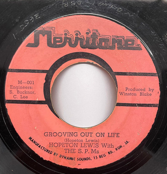 Hopeton Lewis With S.P.M's, The / M. Squad, The - Grooving Out On Life -