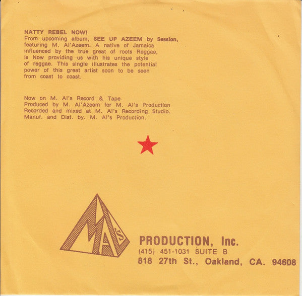Session (7), M. Al AZeem - Natty Rebel Now - 1980