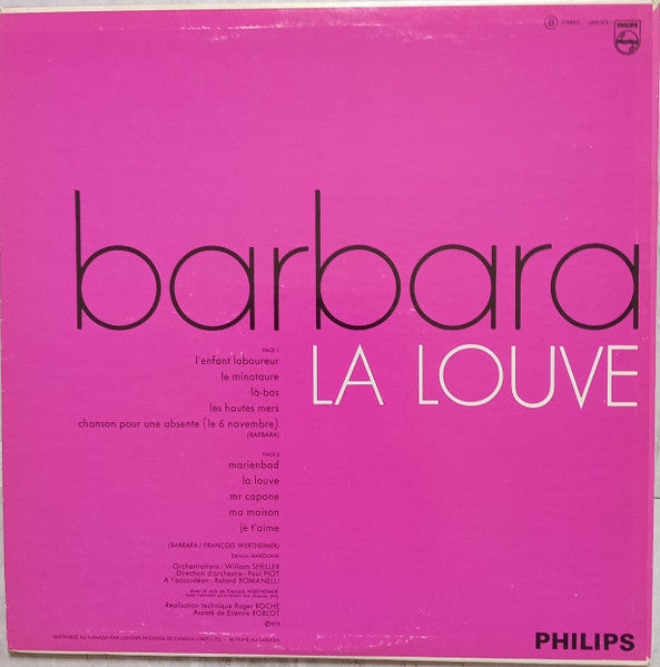 Barbara - La Louve - 1973