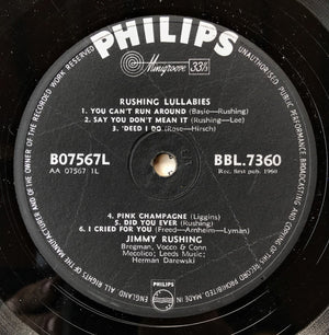 Jimmy Rushing - Rushing Lullabies Vinyl Record