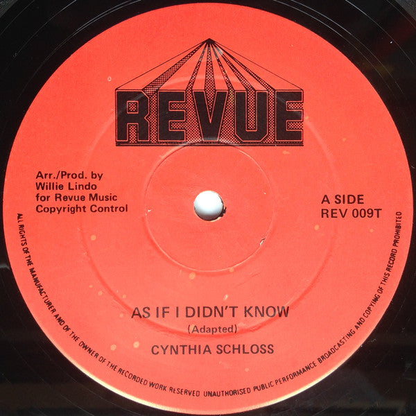 Cynthia Schloss - As If I Didn't Know
