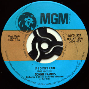 Connie Francis - My Happiness / If I Didn't Care -