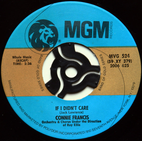 Connie Francis - My Happiness / If I Didn't Care -
