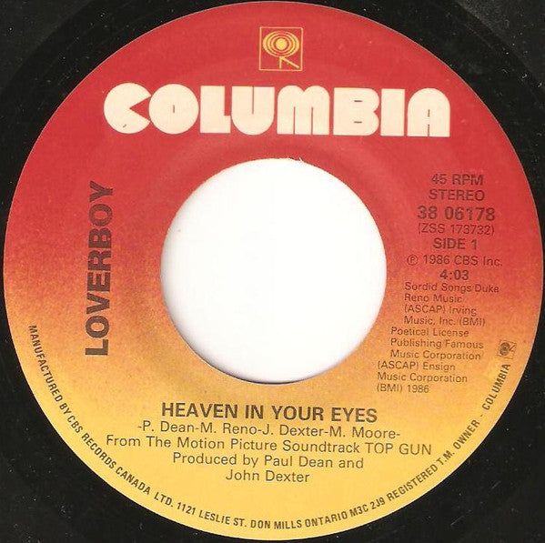Loverboy - Heaven In Your Eyes - 1986