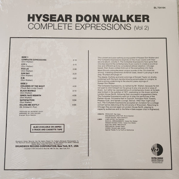 Hysear Don Walker - Complete Expressions (Vol. 2) -