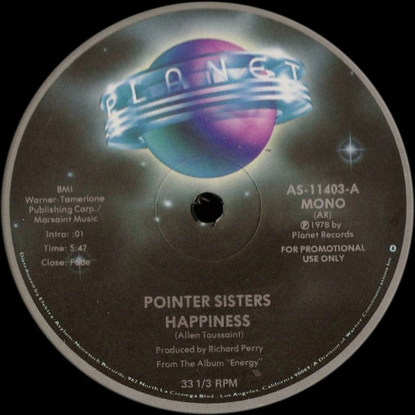 Pointer Sisters - Happiness - 1978