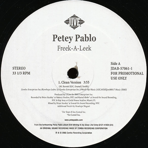 Petey Pablo - Freek-A-Leek - 2004