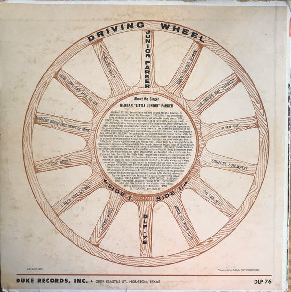 Little Junior Parker - Driving Wheel - 1962