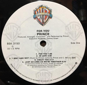 Prince - For You - Quarantunes