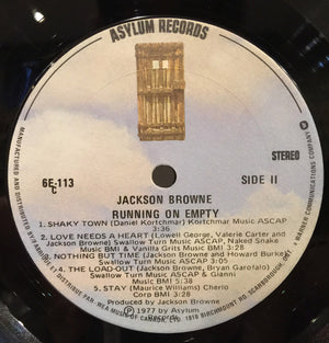 Jackson Browne - Running On Empty - 1977