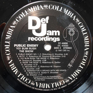 Public Enemy - Yo!  Bum Rush The Show - 1987