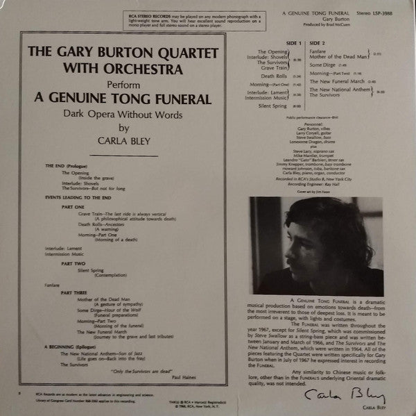 Gary Burton Quartet - A Genuine Tong Funeral -