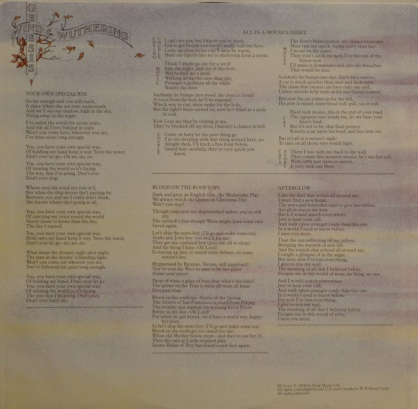 Genesis - Wind & Wuthering Vinyl Record