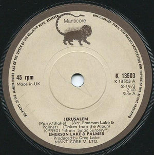 Emerson, Lake & Palmer - Jerusalem 1973 - Quarantunes