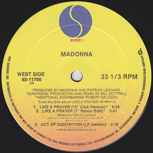 Madonna - Like A Prayer 1989 - Quarantunes