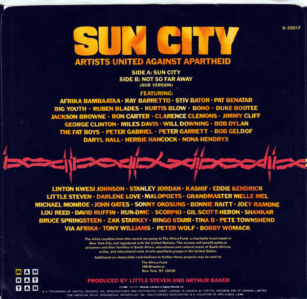 Artists United Against Apartheid - Sun City - 1985