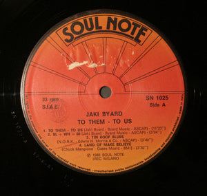 Jaki Byard - To Them - To Us