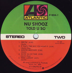 Nu Shooz - Told U So - 1988