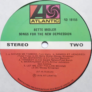 Bette Midler - Songs For The New Depression