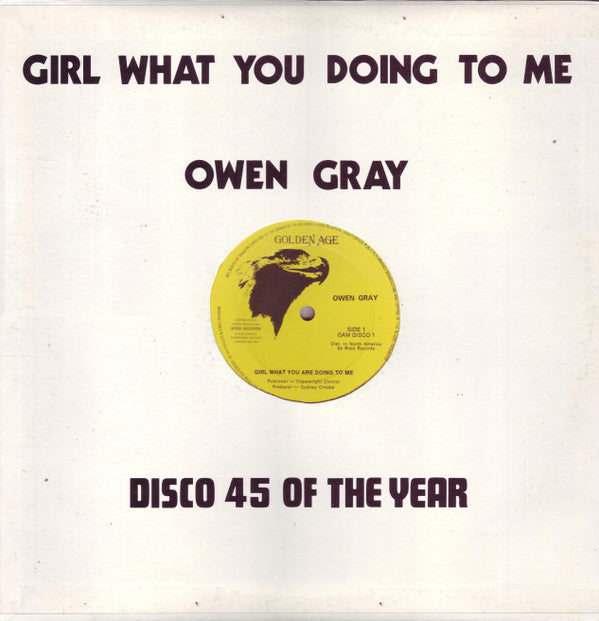 Owen Gray - Girl What You Are Doing To Me