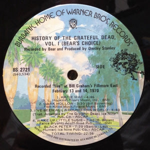 Grateful Dead, The - History Of The Grateful Dead, Vol. 1 (Bear's Choice) - 1973