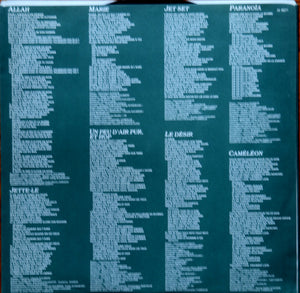 Véronique Sanson - Moi, Le Venin - 1988