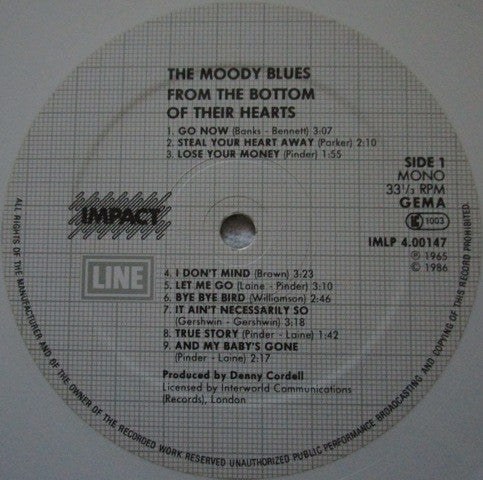 Moody Blues, The - From The Bottom Of Their Hearts - 1986