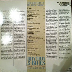 Various - The History Of Hi Records Rhythm & Blues Volume Two The Glory Years Vinyl Record