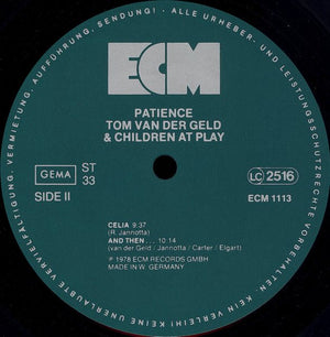 Tom Van Der Geld - Patience