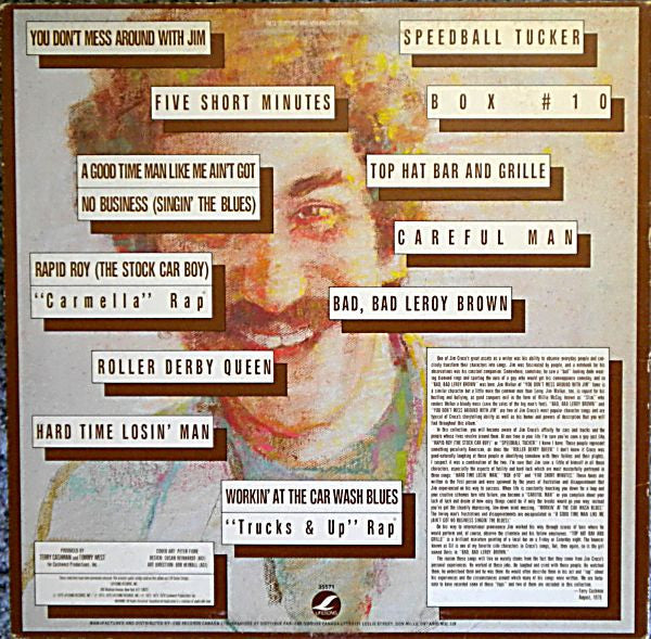 Jim Croce - Bad, Bad Leroy Brown - Jim Croce's Greatest Character Songs - 1978