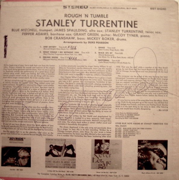 Stanley Turrentine - Rough 'N Tumble