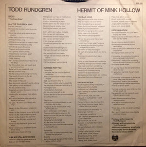 Todd Rundgren - Hermit Of Mink Hollow - 1978
