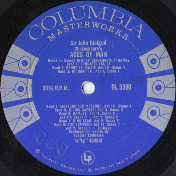 John Gielgud - Shakespeare's Ages Of Man