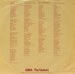 ABBA - The Visitors - 1981